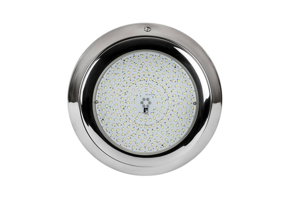 «SlimLED-INOX»Lampe Sous-Marine  Sans Niche, Remplie de Résine, Couleur Unique