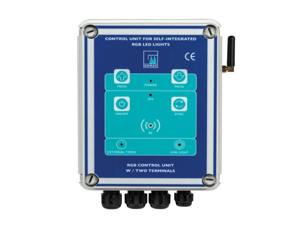 Built-in Two-terminal Light modulators for RGB changing Color LED.