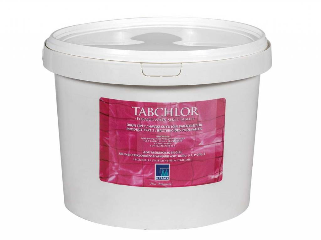 Galets de Trichloro Stabilisé “TABCHLOR”, 200 gr 90%